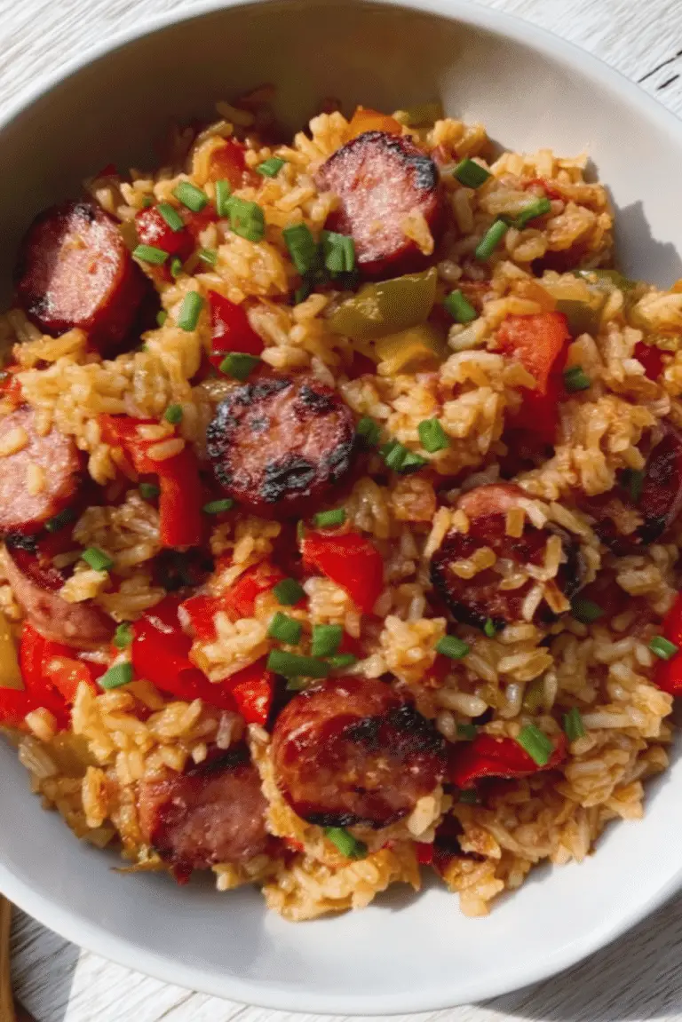 Cajun Dirty Rice with Smoked Sausage