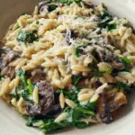 Orzo with Spinach and Lemon