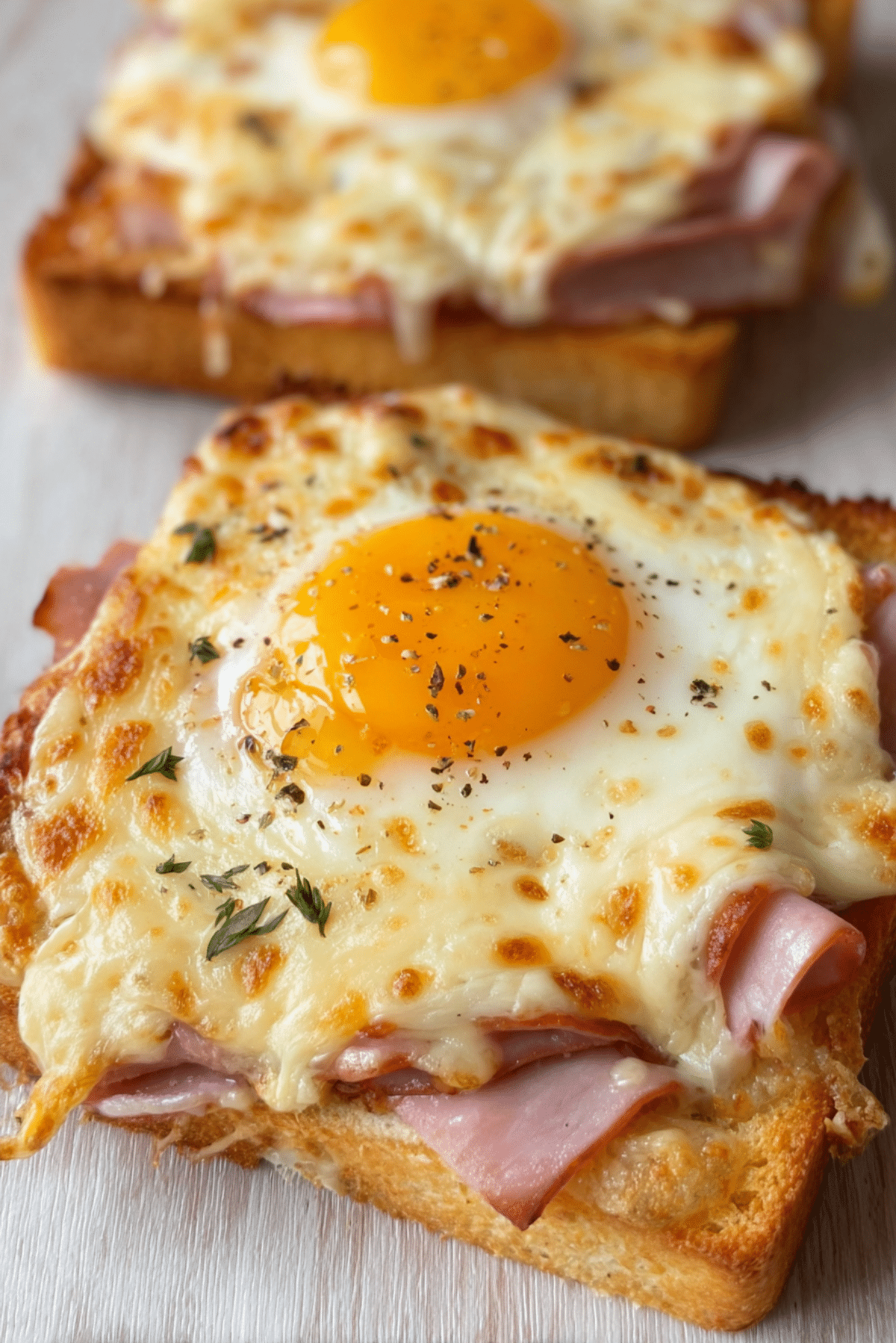 Air Fryer Croque Monsieur Sandwich