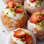 Strawberry Pistachio Donuts