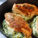 Cream Cheese Spinach Stuffed Chicken Breast