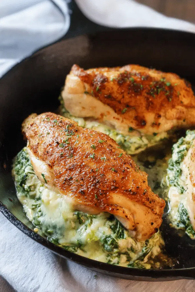 Cream Cheese Spinach Stuffed Chicken Breast