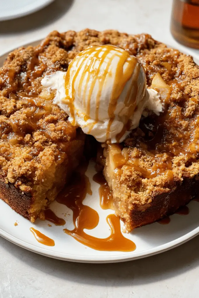 Brown Butter Apple Crumble Cake