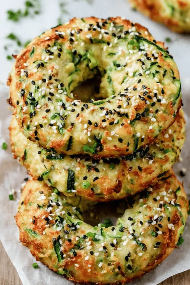 Zucchini Bagels (Low Carb, Keto)