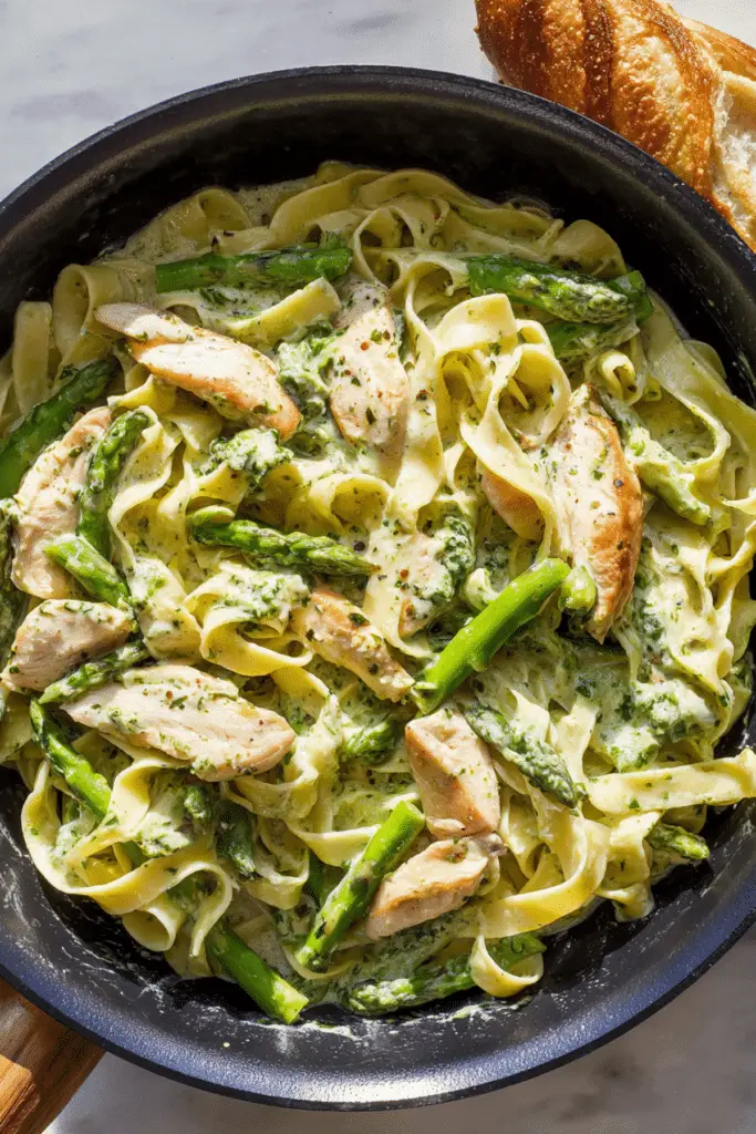 Creamy Chicken Pesto Pasta