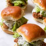 Crispy Chicken Caesar Sliders