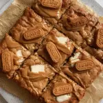 White Chocolate Biscoff Blondies
