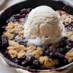 Brown Butter Blueberry Muffin Cookie Skillet