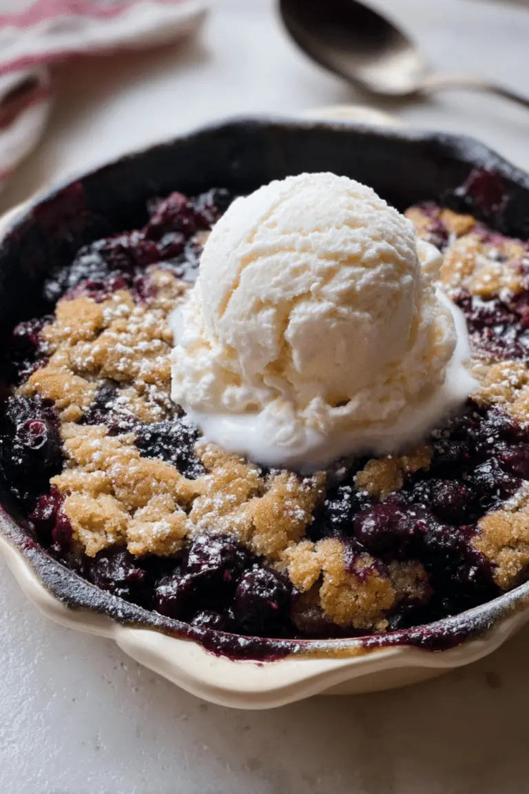 Brown Butter Blueberry Muffin Cookie Skillet