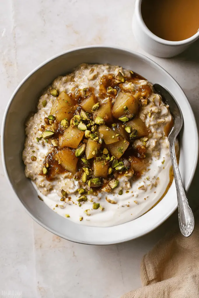 Cozy Cardamom Pear Oatmeal