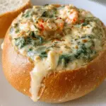 Crawfish & Spinach Bread Boat