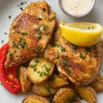 Pan-Seared Chicken with Spicy Yogurt Sauce