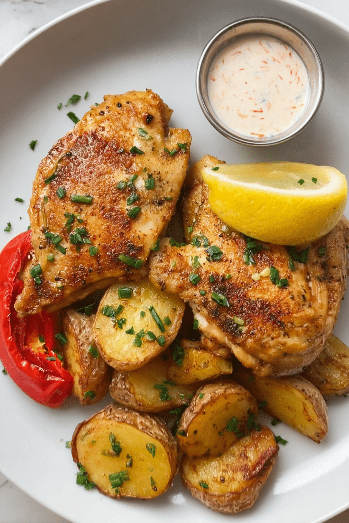 Pan-Seared Chicken with Spicy Yogurt Sauce