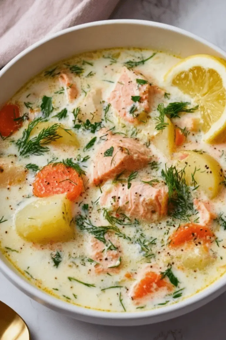 Nordic-Style Salmon Soup
