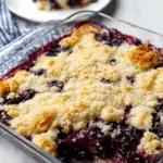 Blueberry Cream Cheese Crumble Dump Cake