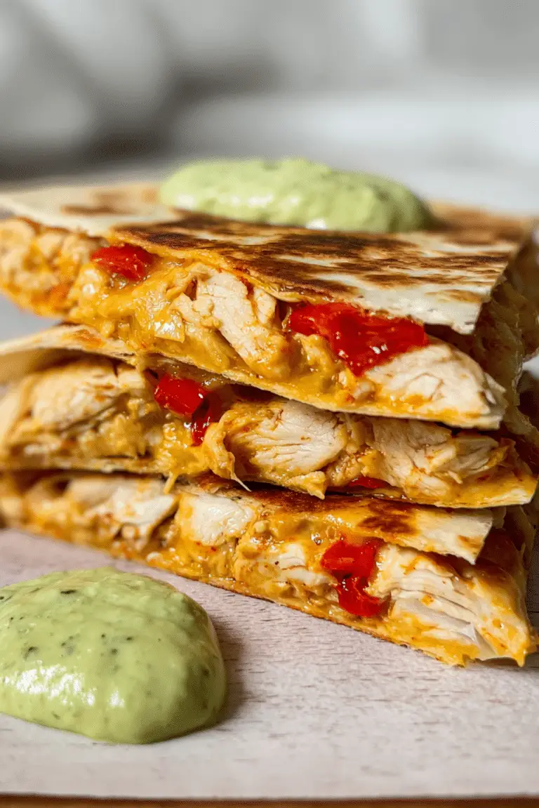 High Protein Chicken Quesadilla
