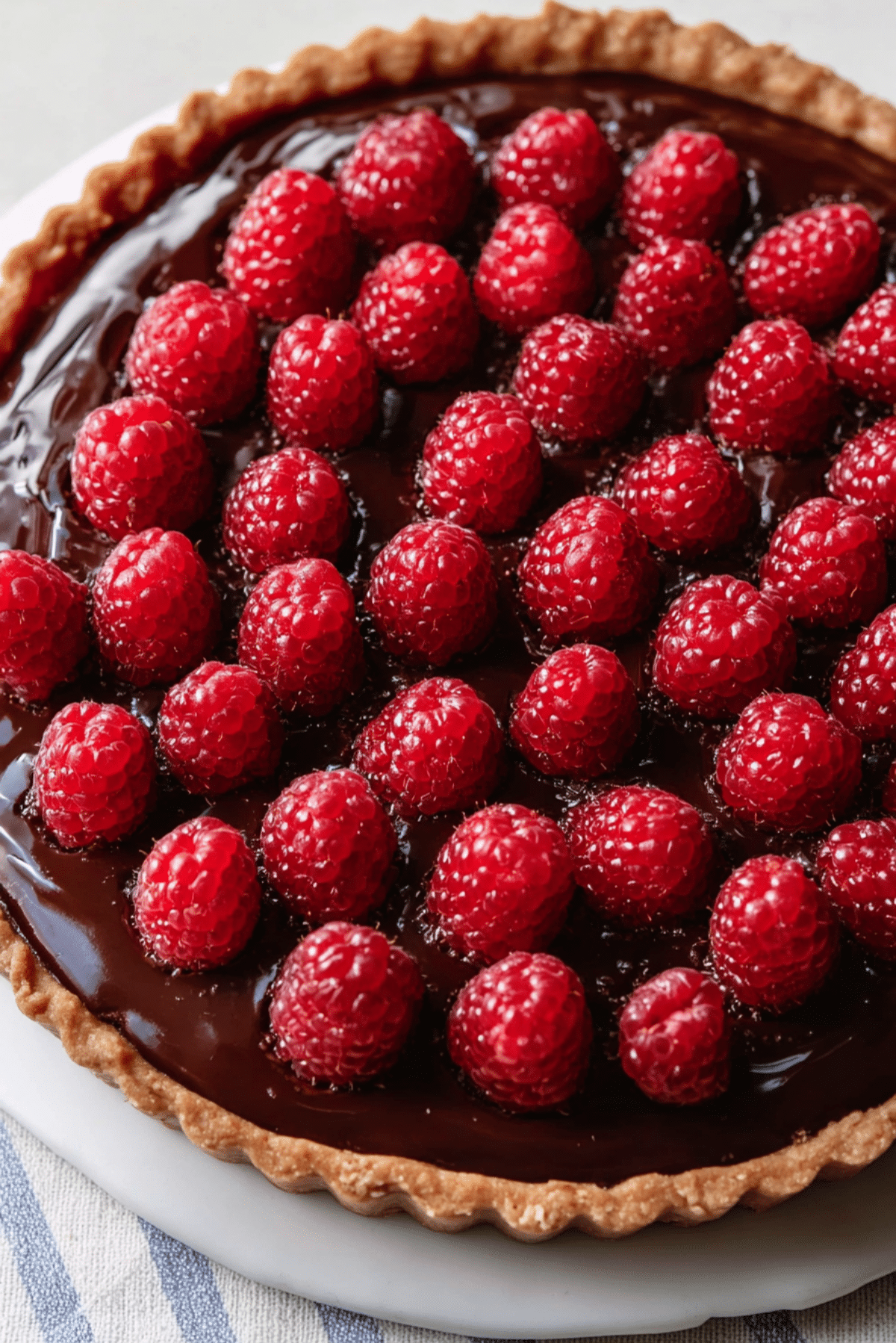 Decadent Chocolate Raspberry Tart