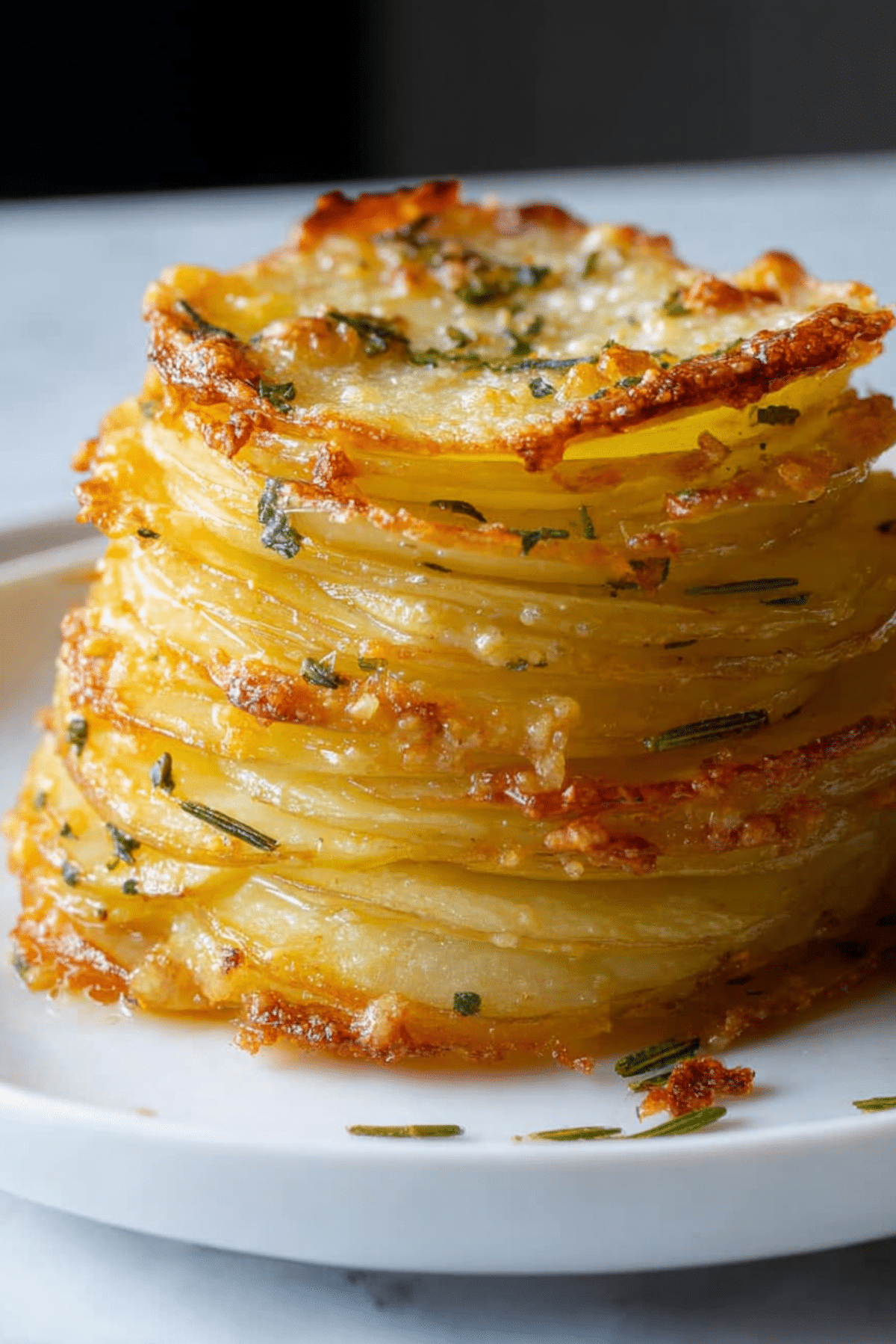 Garlic & Herbs Potato Stacks