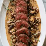 Beef Tenderloin with Mushroom Sauce