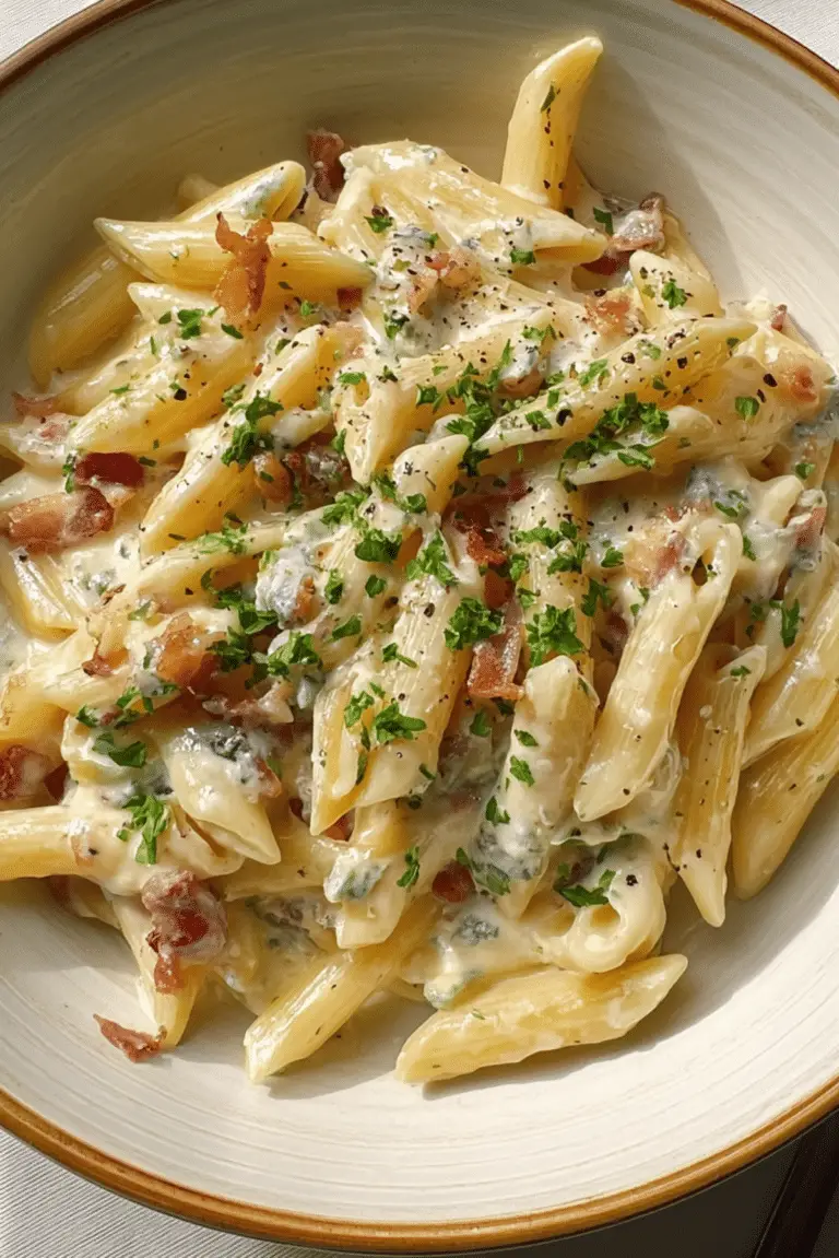 Pasta Carbonara with Gorgonzola