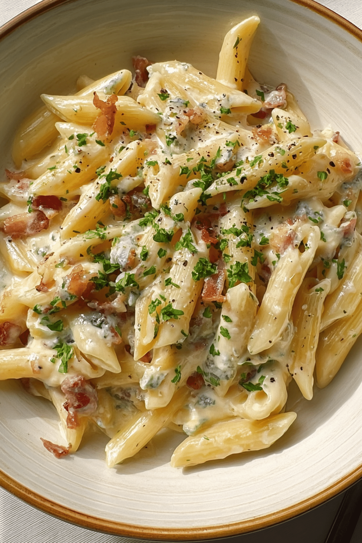 Pasta Carbonara with Gorgonzola