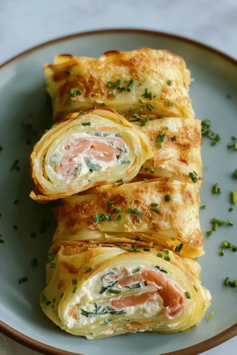 Potato Roll-Ups with Smoked Salmon