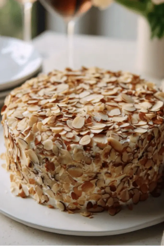 Toasted Almond Cream Cake