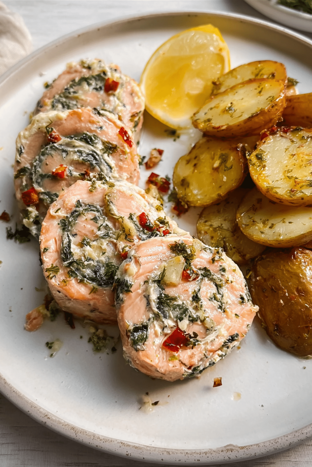 Salmon Cheese Roll-Ups