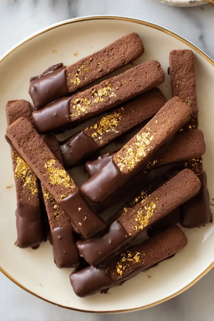 Buttery Chocolate Cookie Sticks