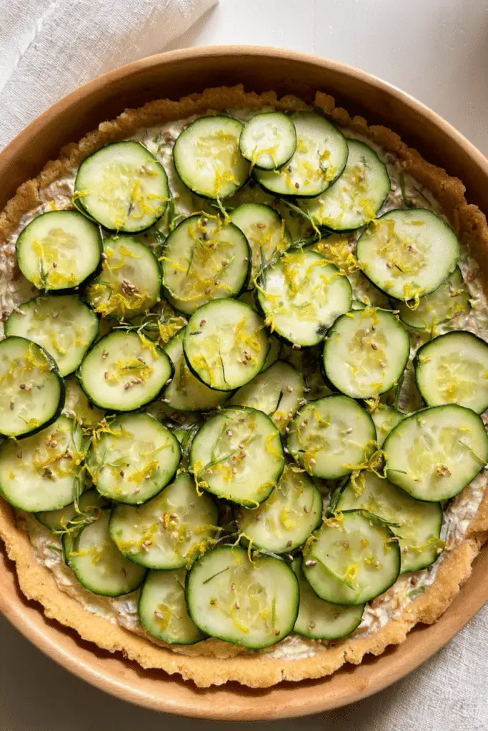 Cucumber and Tuna Tart
