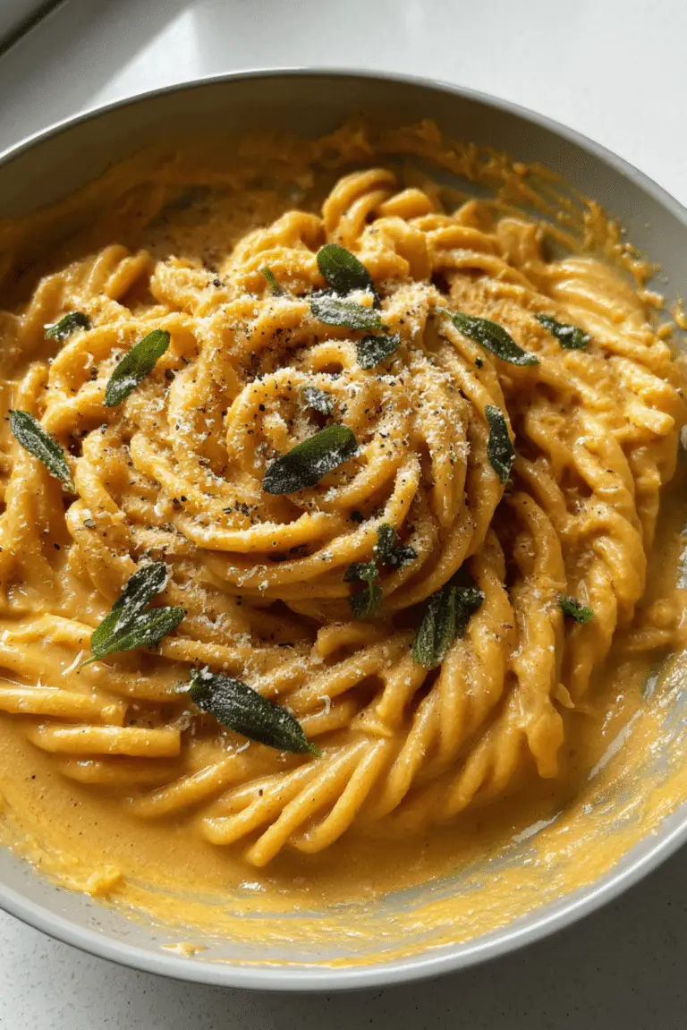 Brown Butter Pumpkin Alfredo with Colonne Pompeii Pasta