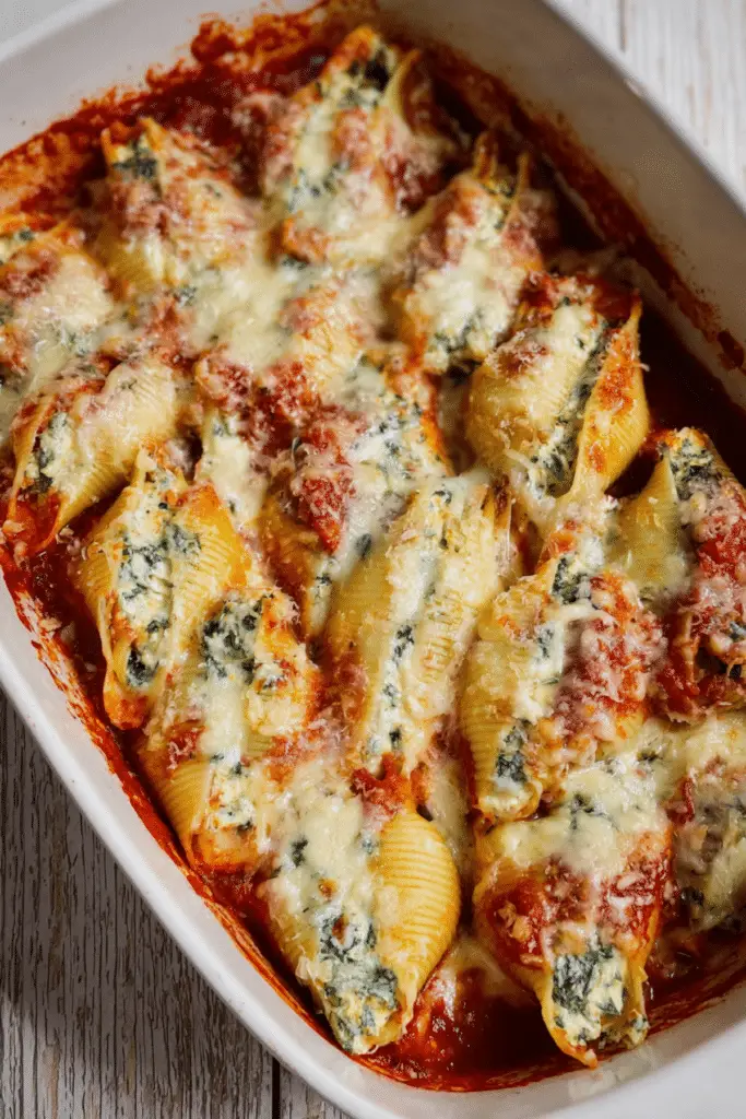 Spinach & Ricotta Stuffed Jumbo Shells