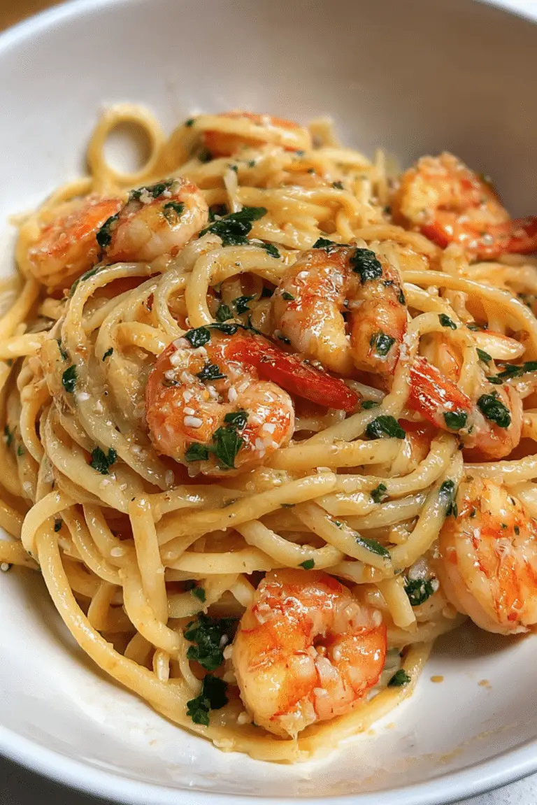 Garlic Butter Shrimp Pasta