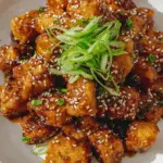 Sticky Sesame Garlic Tofu