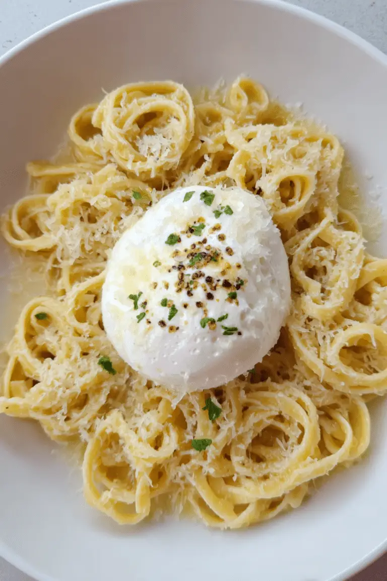 Buttered Noodles with Burrata