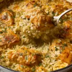 One pot Creamy Honey Mustard Chicken and Rice