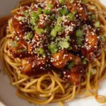 Sticky Sesame Chicken Noodles