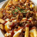 BBQ Beef and Onion Loaded Fries