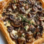 Puff Pastry Mushroom Gruyere Tart