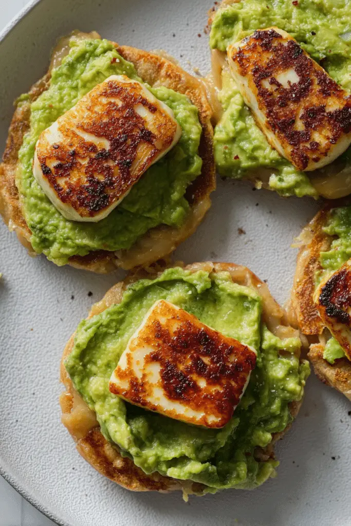 Halloumi Avocado Galette