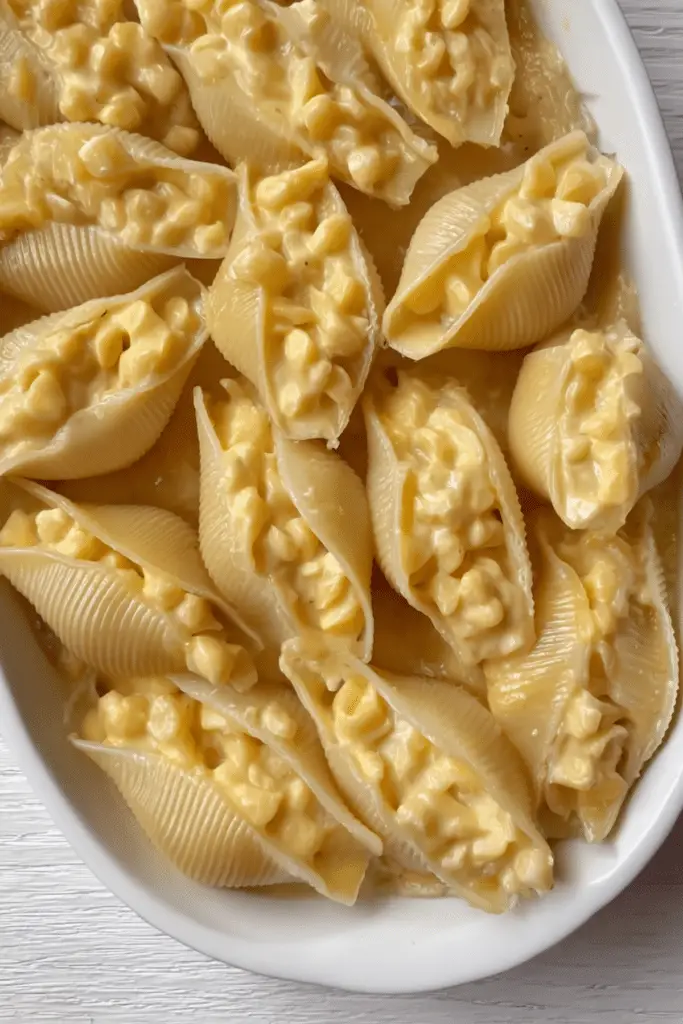 Mac & Cheese Shells stuffed inside Big Shells