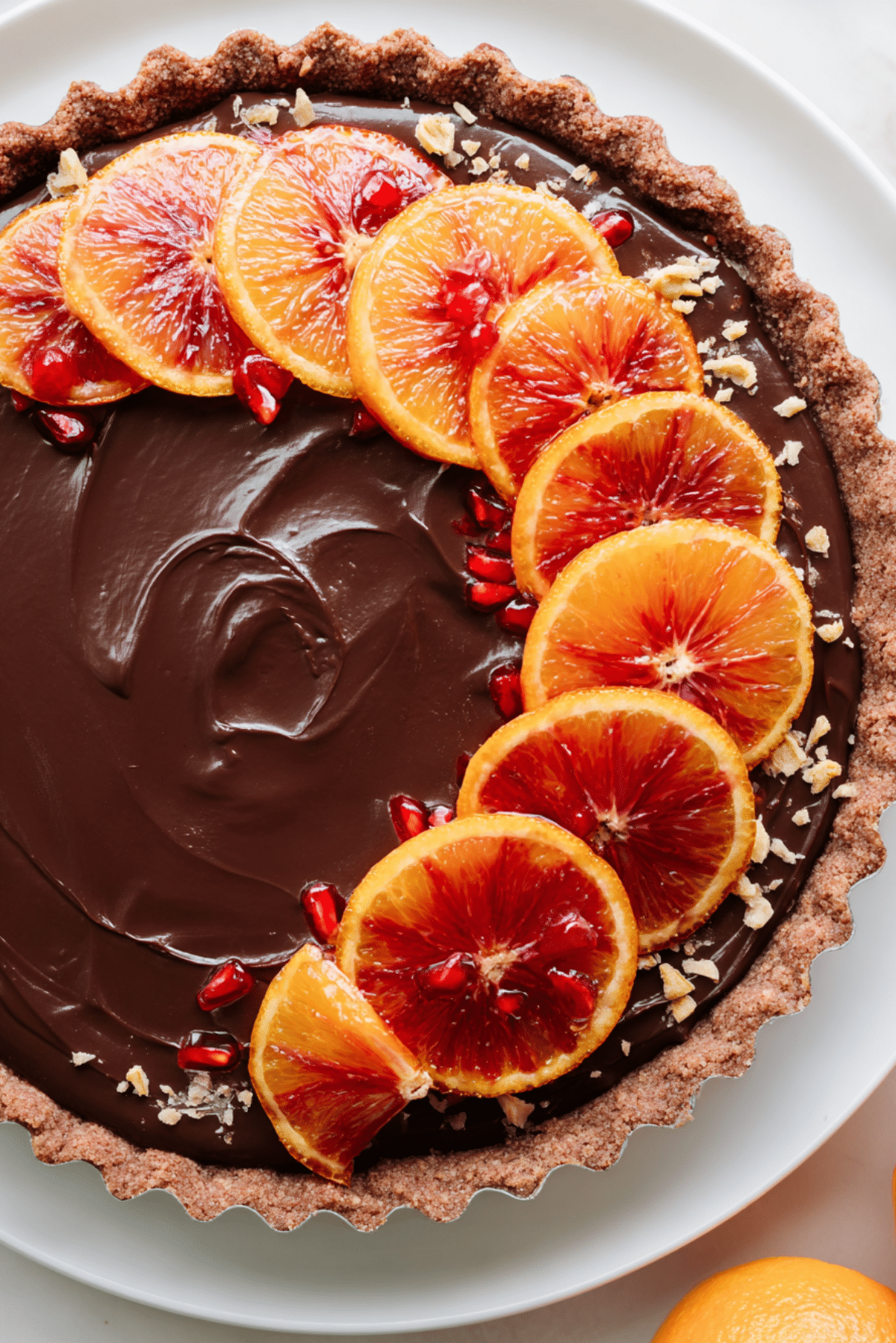 Chocolate Blood Orange Vegan Tart