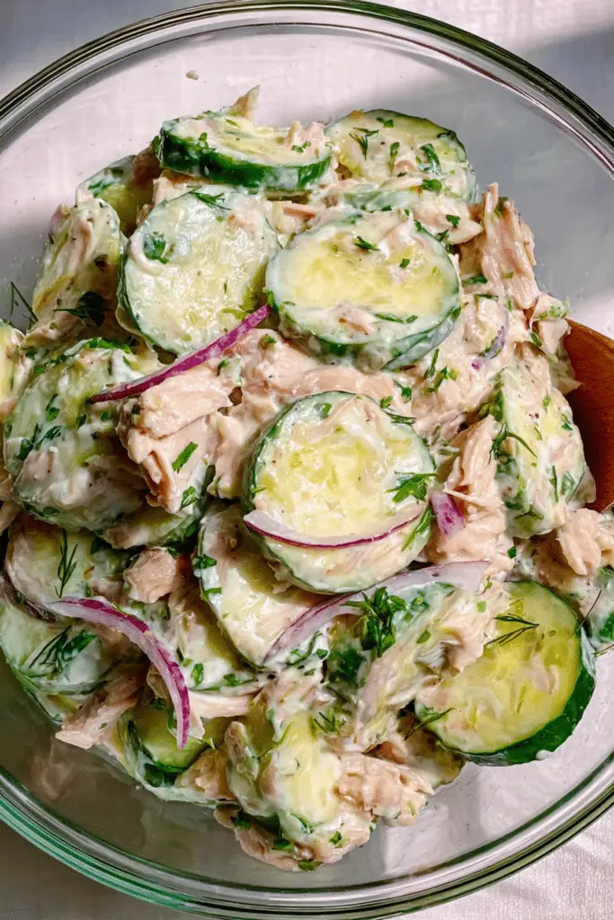 Cucumber and Tuna Salad