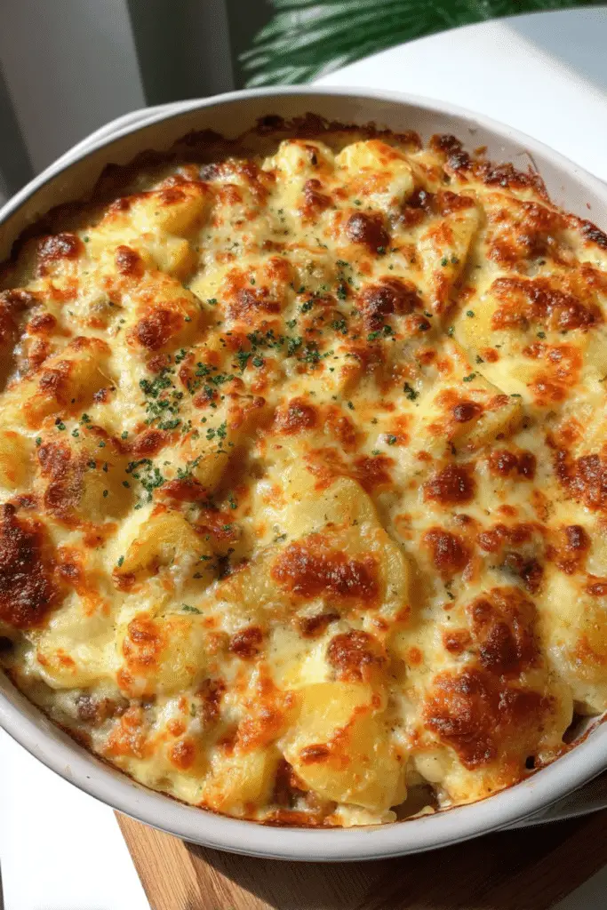 Cheesy Bolognese and Potato Bake