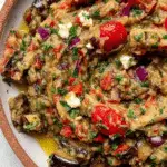 Greek Roasted Eggplant Salad