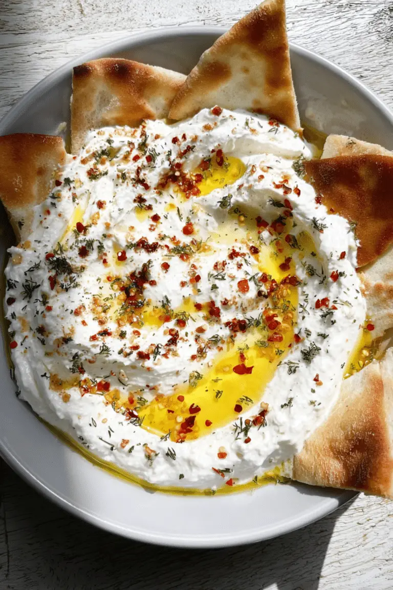 Whipped Feta Dip with Spicy Honey