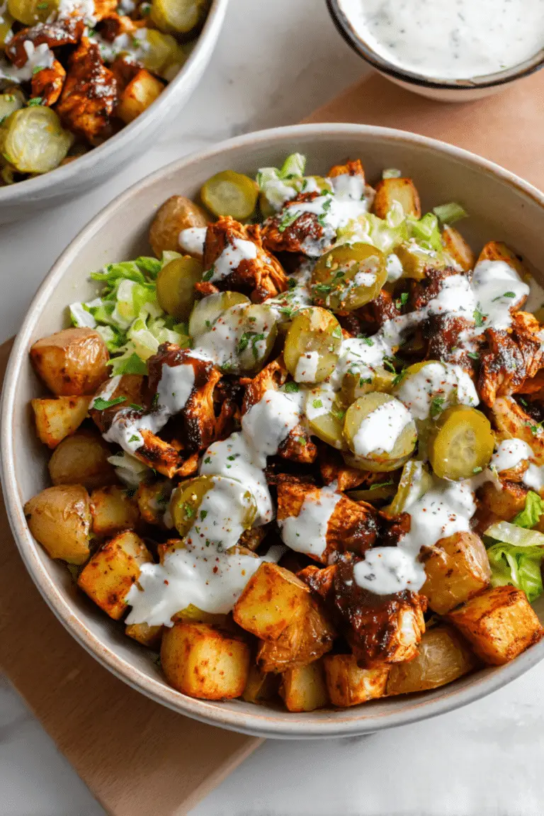 Chicken Shawarma Potato Bowls