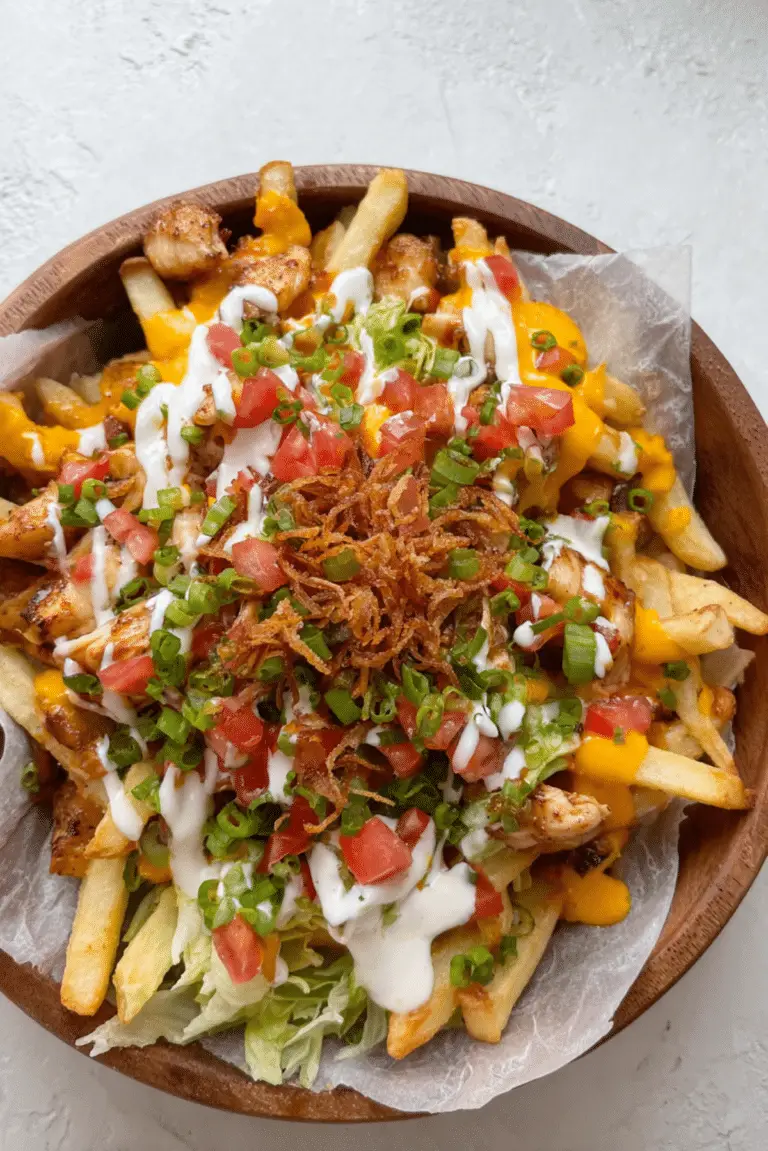 Chicken Burger Bowl Loaded Fries