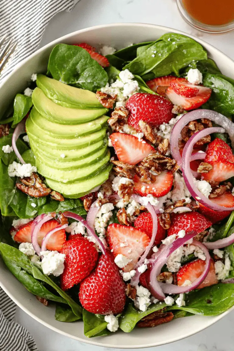Strawberry Spinach Salad