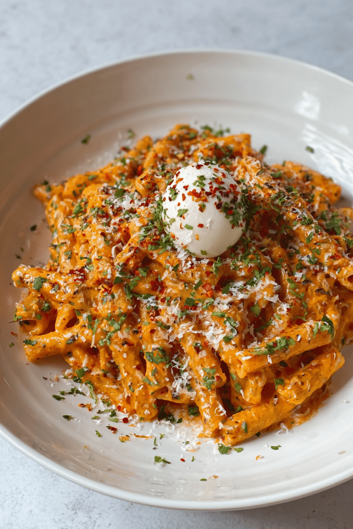 Easy and Creamy Tomato Garlic Pasta Recipe